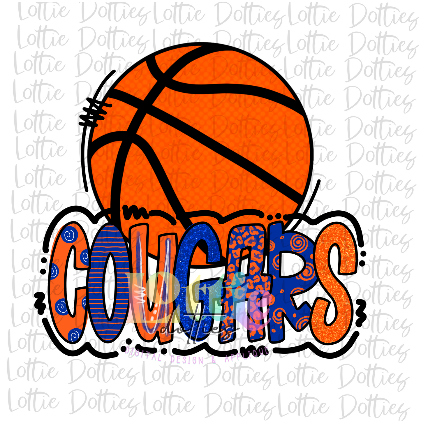 Cougars Basketball Png -  Cougars  Sublimation- Digital Download