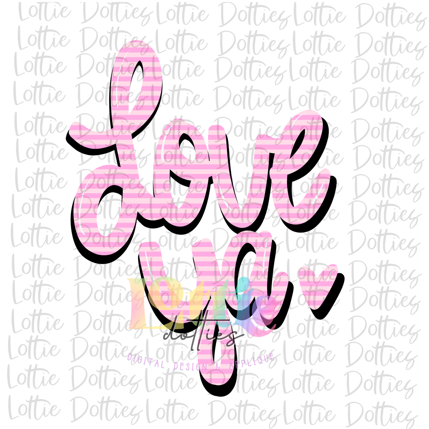 Love Ya PNG - Love Sublimation - Valentine's Day Design - Digital Download