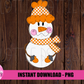 Snowman PNG - Tennessee Snowman  Sublimation - Christmas Sublimation - Digital Download