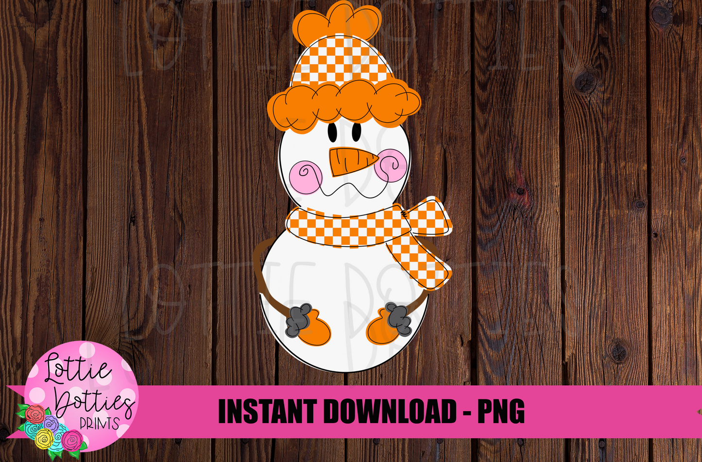Snowman PNG - Tennessee Snowman  Sublimation - Christmas Sublimation - Digital Download