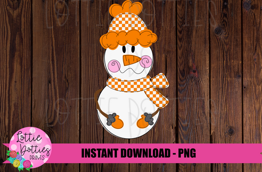 Snowman PNG - Tennessee Snowman  Sublimation - Christmas Sublimation - Digital Download