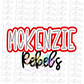 McKenzie Rebels PNG - Rebels Sublimation - Digital Download