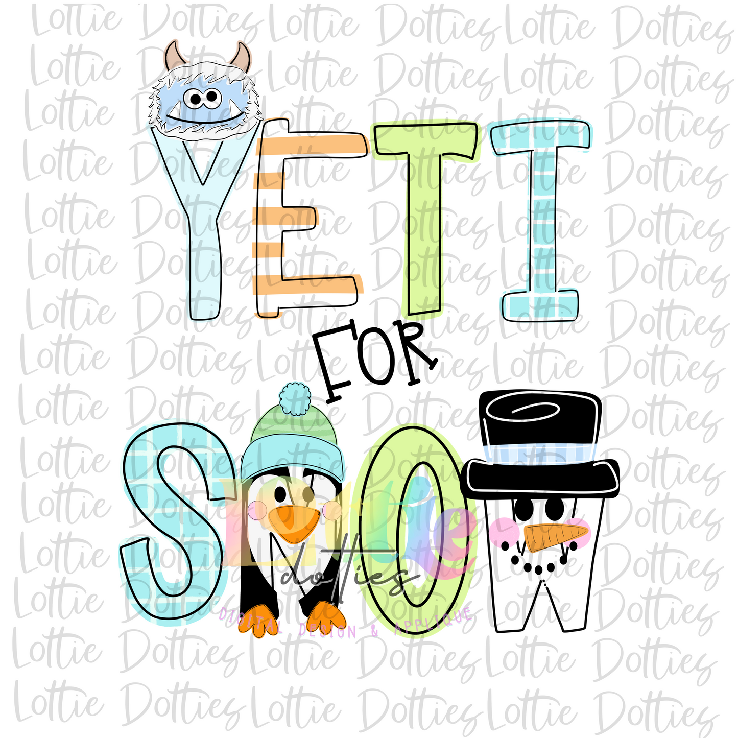 Yeti For Snow  PNG - Yeti Sublimation - Digital Download