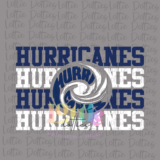 Hurricanes PNG - Hurricanes -  Sublimation Design - Digital Download - Navy and White