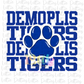Demoplis Tigers PNG - Tigers Sublimation design - Digital Download