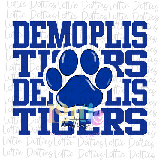 Demoplis Tigers PNG - Tigers Sublimation design - Digital Download