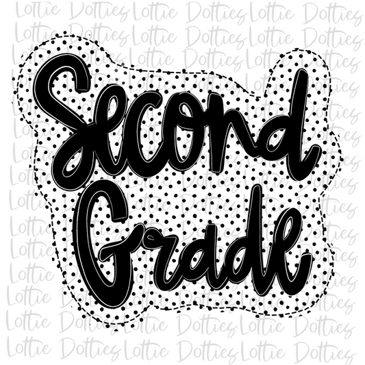 Second Grade - PNG - Back To School - Sublimation - Digital Download