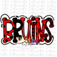 Bruins  PNG - Bruins Sublimation design - Digital Download - Red and Black