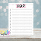 Task To Do List PNG - Things To Do - Sublimation - Digital Download