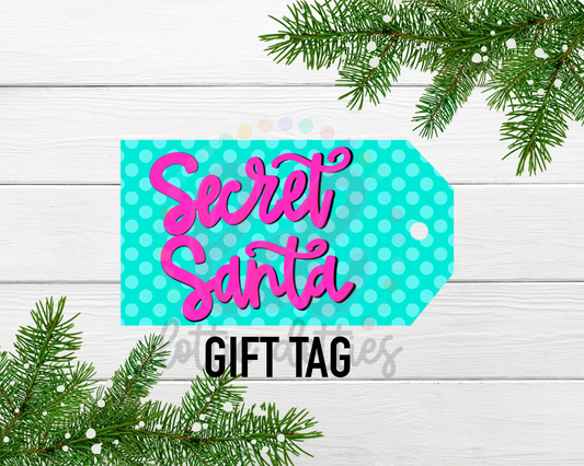 Secret Santa Tags Png - Santa Gift Tag - Christmas Gift tags