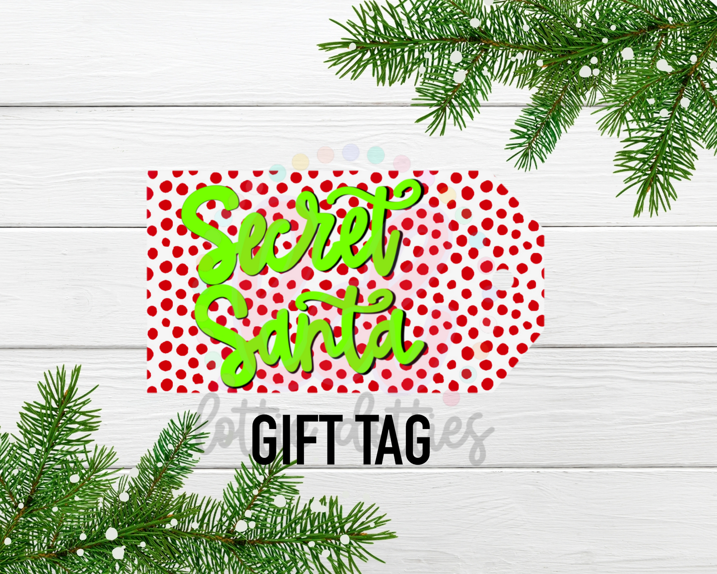 Secret Santa Tags Png - Santa Gift Tag - Christmas Gift tags