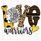 Love Warriors   Png - Warriors  Sublimation- Digital Download - Black and Gold