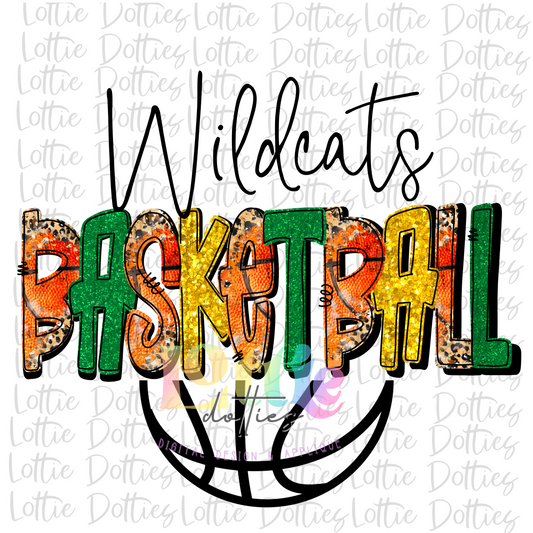 Wildcats Basketball PNG - Wildcats -  sublimation design - Digital Download