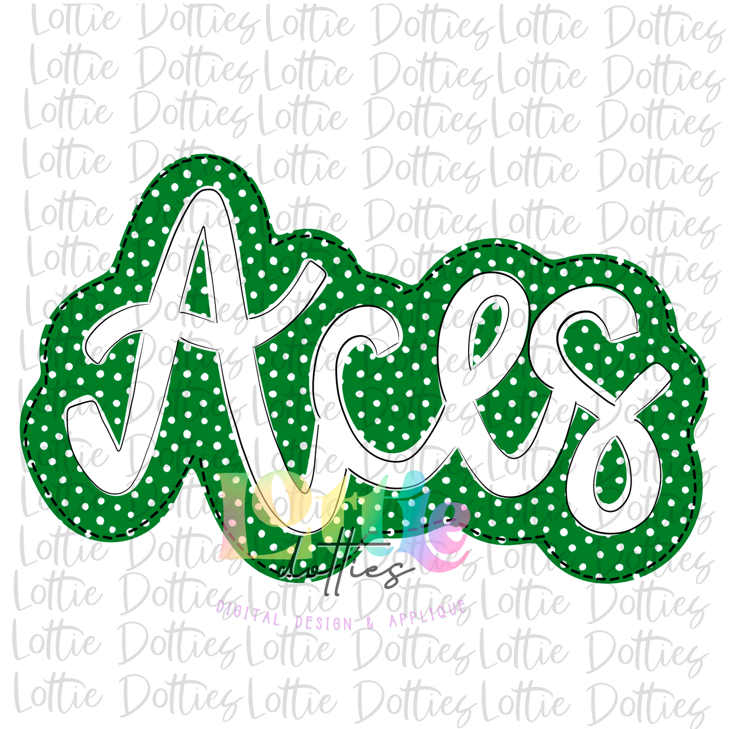 Aces PNG - Aces sublimation design - Digital Download - Green and White- fa team dot