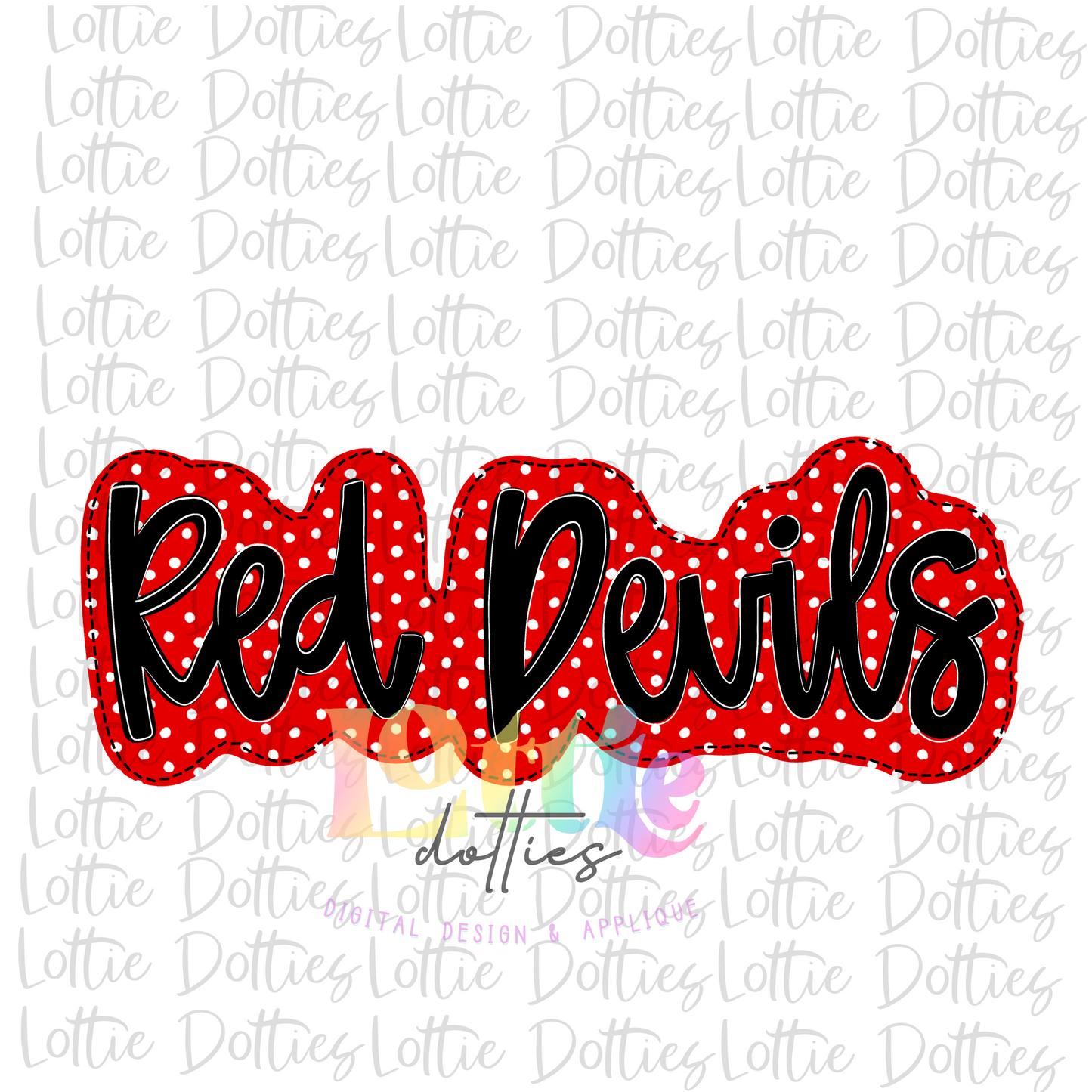 Red  Devils Png - Devils Sublimation Design - Digital Download