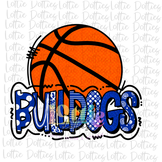 Bulldogs Basketball  -  PNG - Bulldogs  -  sublimation design - Digital Download