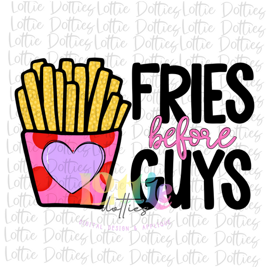 Fries Before Guys PNG - Sublimation - Digital Download - Valentine's Day