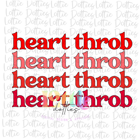 Heart Throb PNG - Heart Throb Sublimation - Valentine's Day - Digital Download