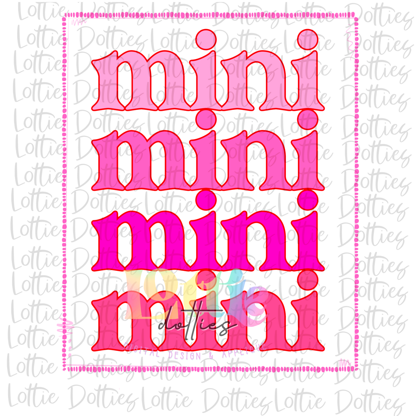 Mini Png - Mini Sublimation File - Instant Download - Digital Download