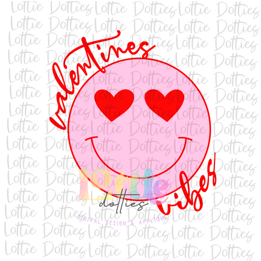 Valentine Vibes  - Valentines Day Png - Valentine’s Day Sublimation Design - Hearts - Digital Download