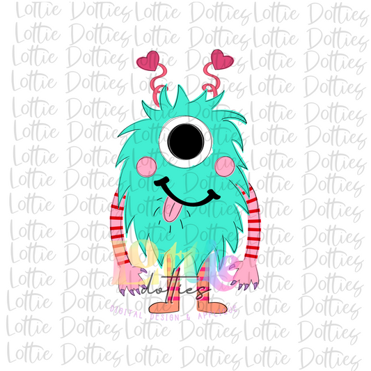 Monster PNG - Valentine Design - Monster Sublimation - Digital Download