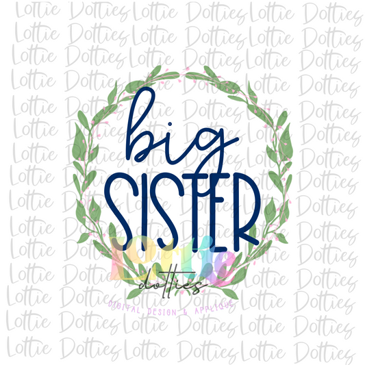 Big Sister PNG - Big Sister Sublimation - Digital Download