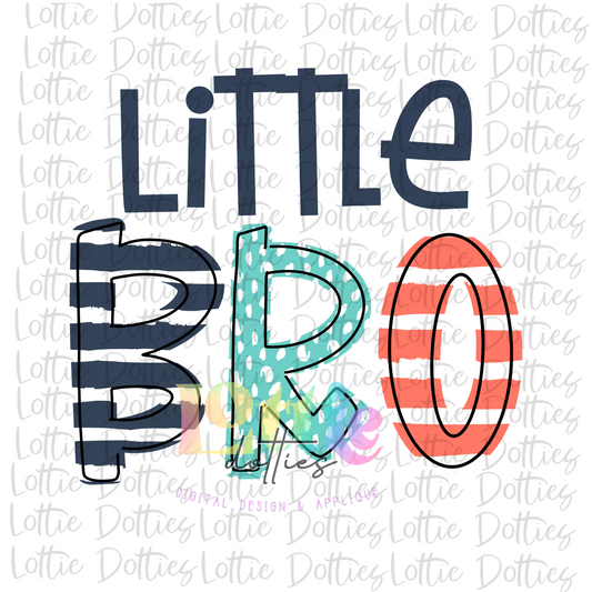 Little Bro PNG - Little  Brother Sublimation - Digital Download - Hospital Shirt