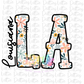 Louisiana Png -Louisiana Sublimation design - Digital Download - Floral