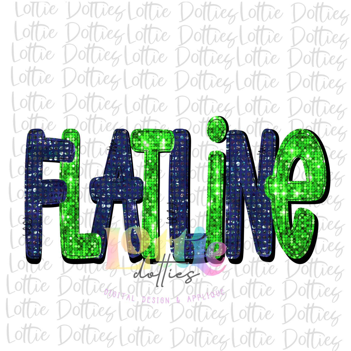 Flatline - PNG - Flatline - Sublimation - Digital Download - Rhinestone