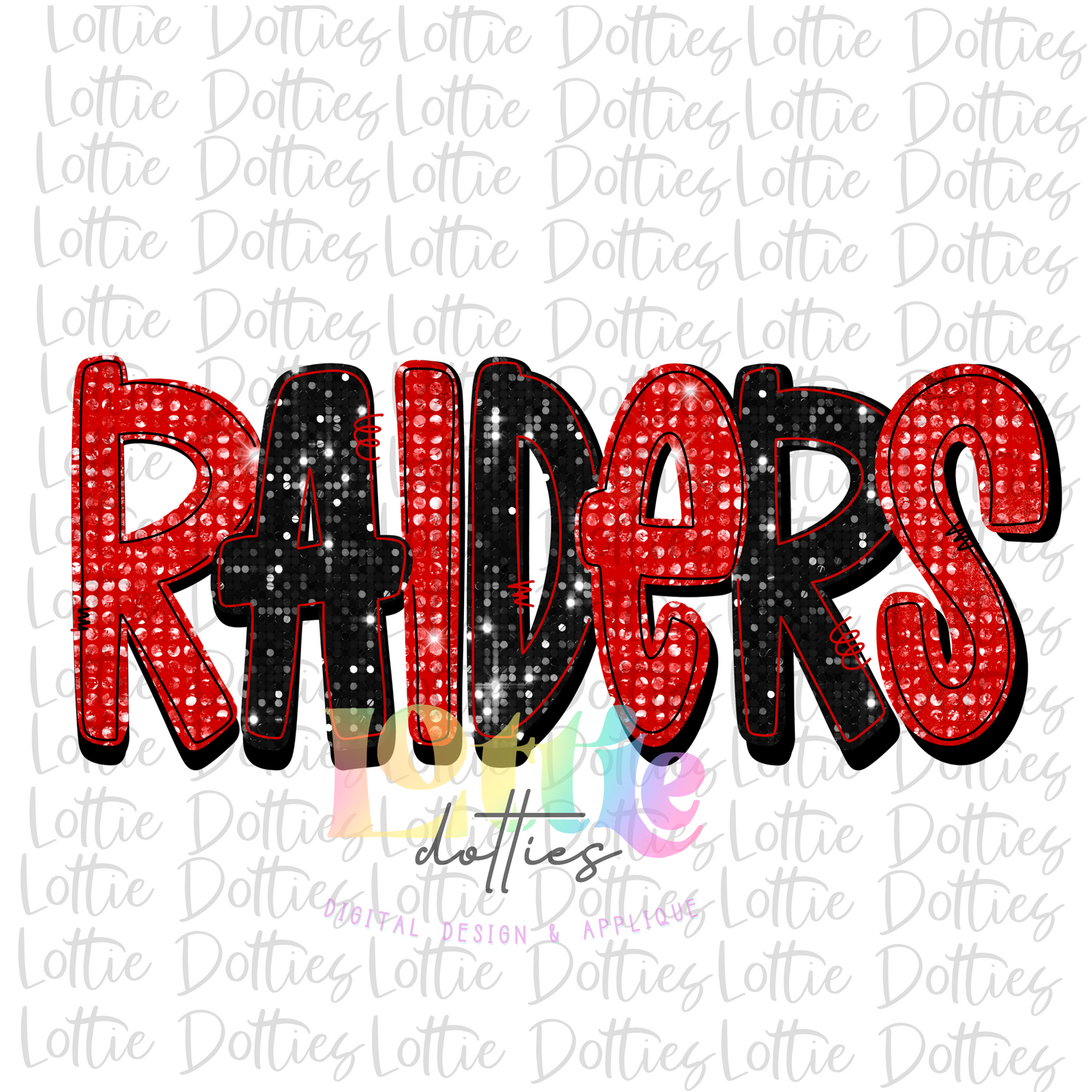 Raiders  PNG   - Instant Download - Digital Download - Sublimation Design - Red and Black Rhinestone