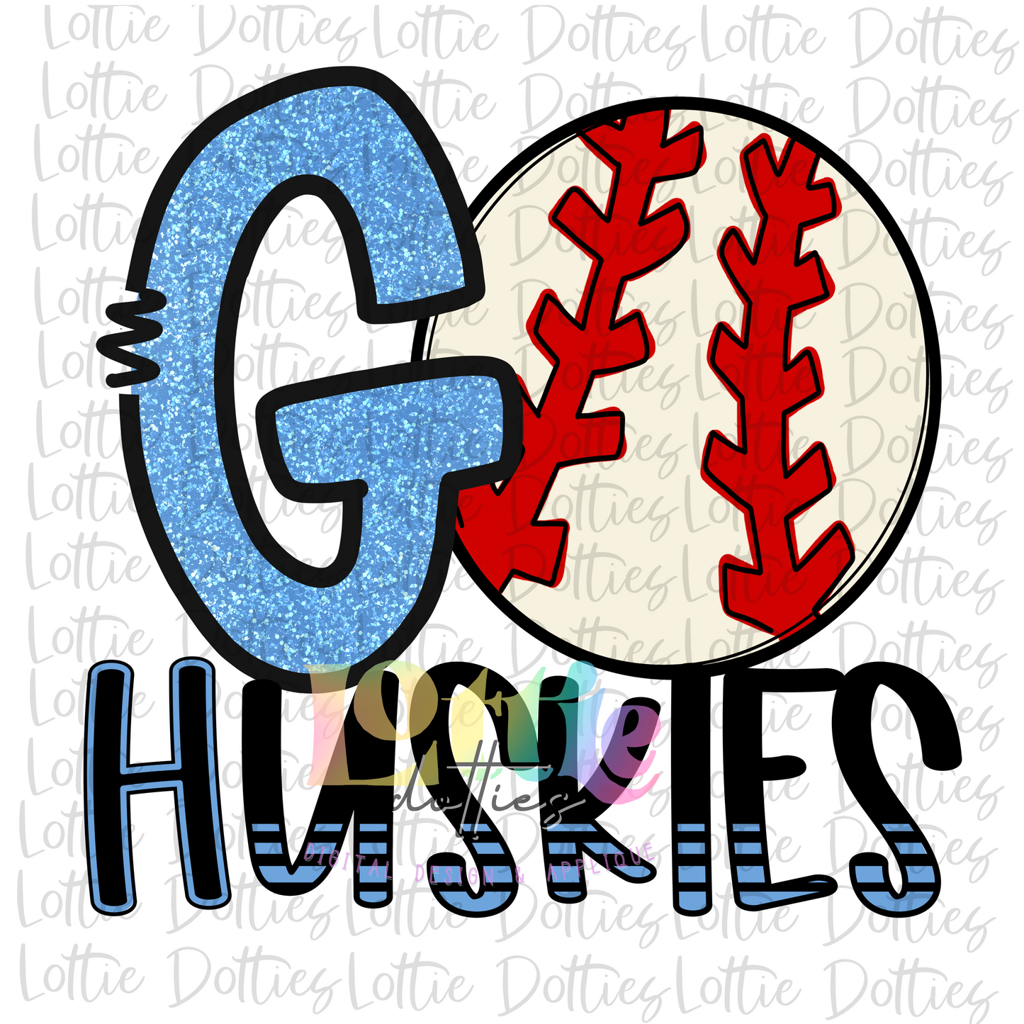 Go Huskies - Baseball  - PNG = Huskies Sublimation - Digital Download