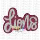 Lions PNG - Lions -  sublimation design - Digital Download - Maroon  and Gray