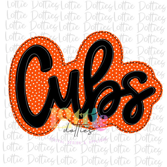 Cubs PNG - Cubs  -  sublimation design - Digital Download - Orange and Black