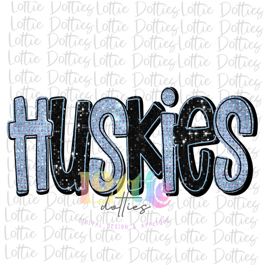 Huskies - PNG - sublimation design - Digital Download -Rhinestone