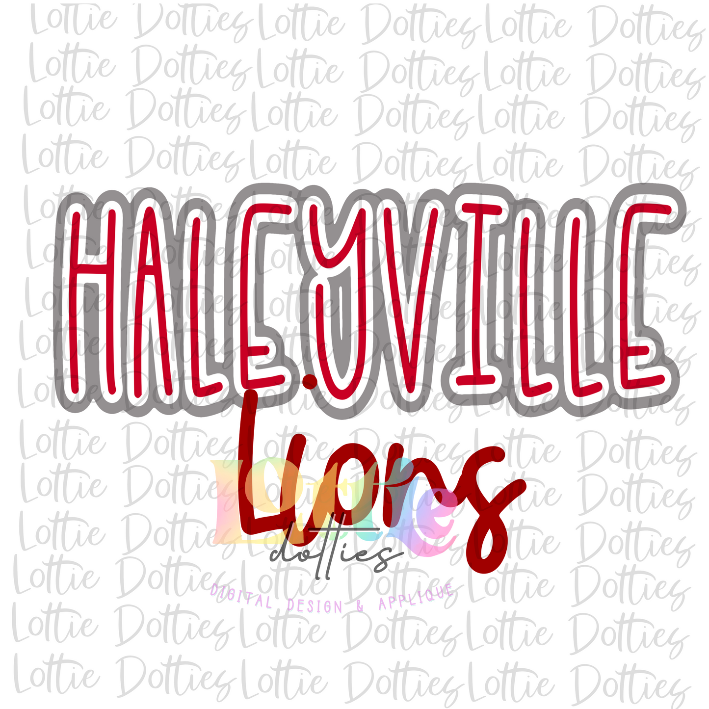 Haleyville Lions PNG - Lions -  Sublimation Design - Digital Download