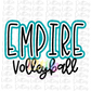 Empire Volleyball PNG - Volleyball Sublimation - Digital Download