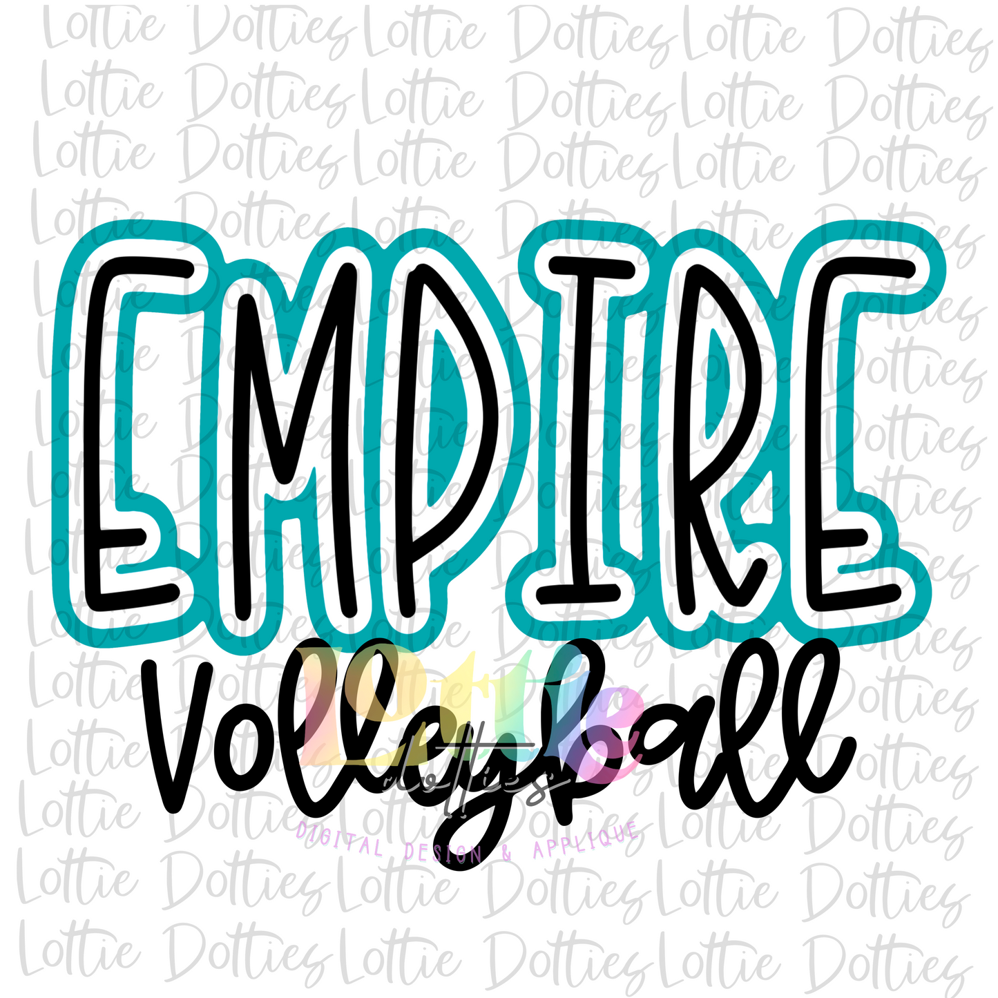 Empire Volleyball PNG - Volleyball Sublimation - Digital Download