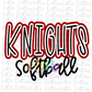 Knights Softball PNG - Knights -  sublimation design - Digital Download