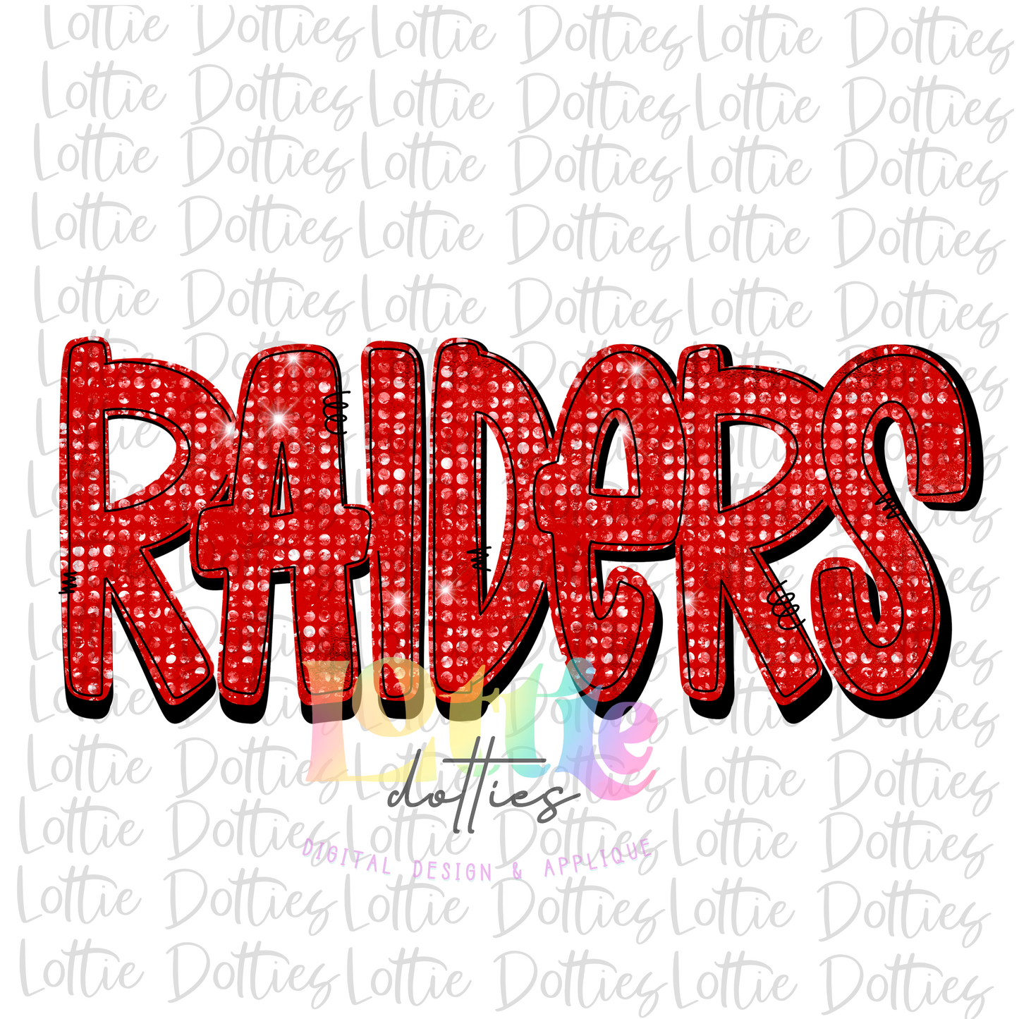 Raiders  PNG   - Instant Download - Digital Download - Sublimation Design - Red Rhinestone