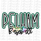 Pelham Baseball PNG -  Baseball -  sublimation design - Digital Download