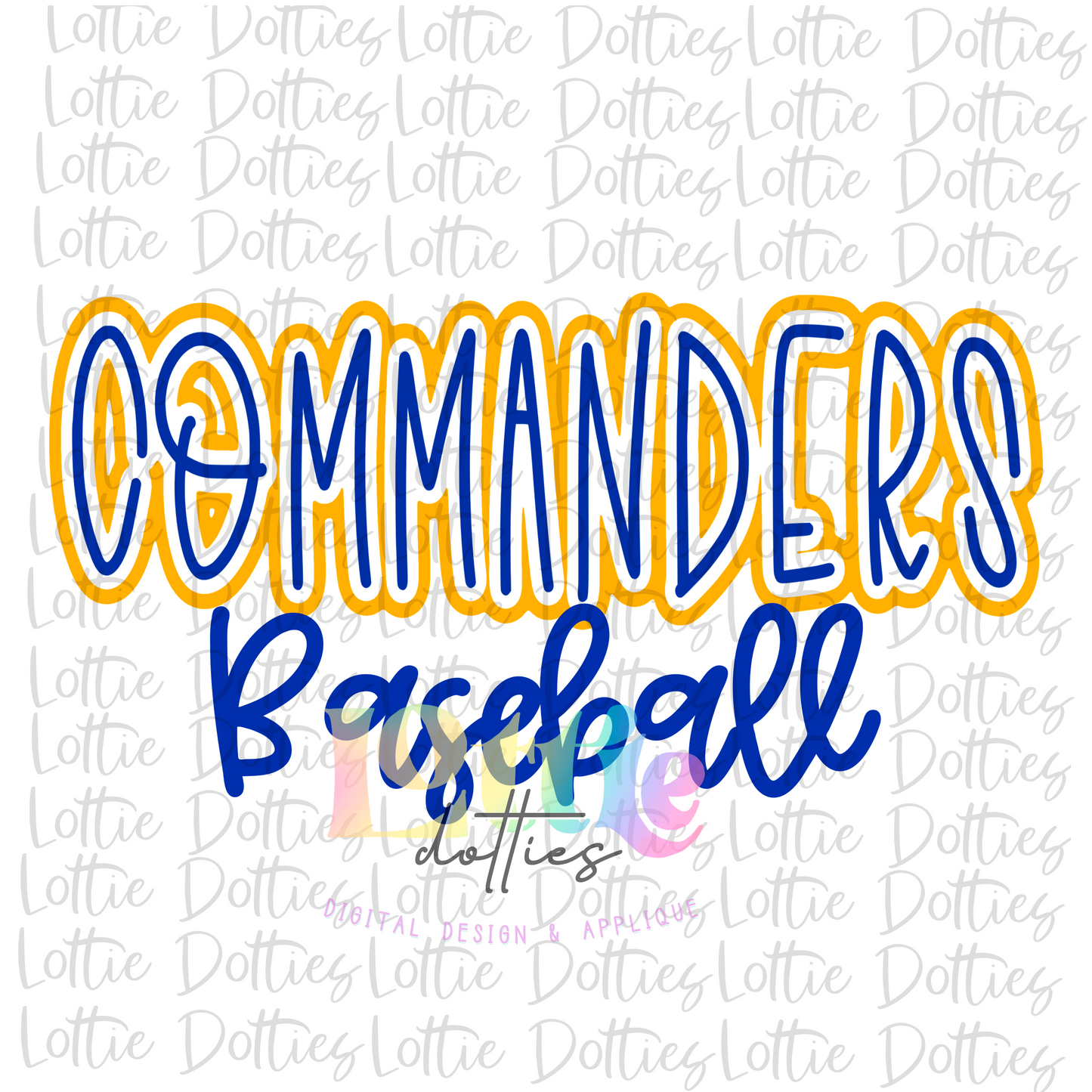 Commanders Baseball PNG - Commanders Sublimation - Digital Download