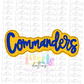Commanders PNG - Commanders Sublimation - Digital Download - Royal and Gold