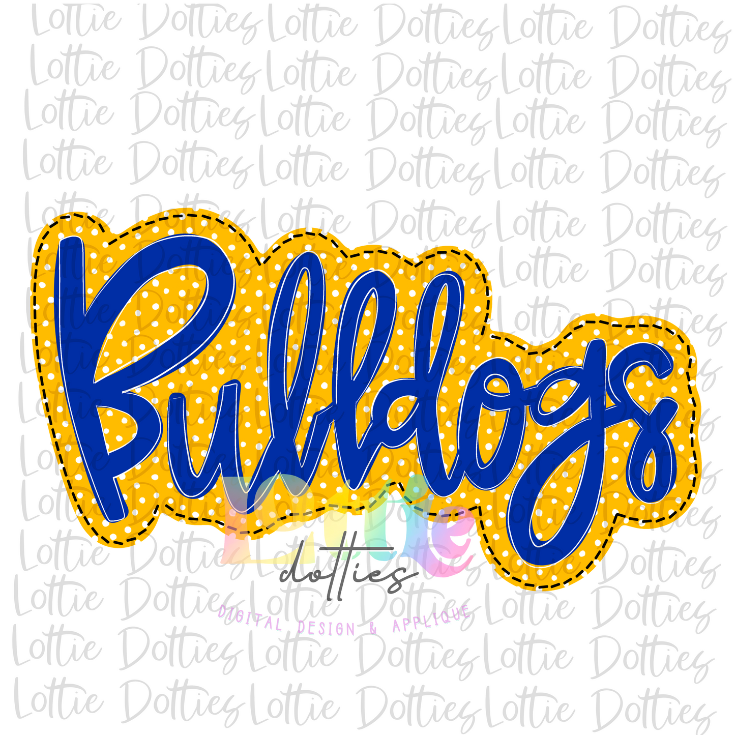 Bulldogs -  PNG - Bulldogs  -  Sublimation design - Digital Download - Blue and Gold