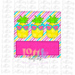 Faux Applique Pineapple PNG - Pineapple Box Sublimation - Digital Download