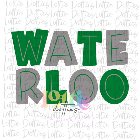 Waterloo  Png - Sublimation Design - Digital Download