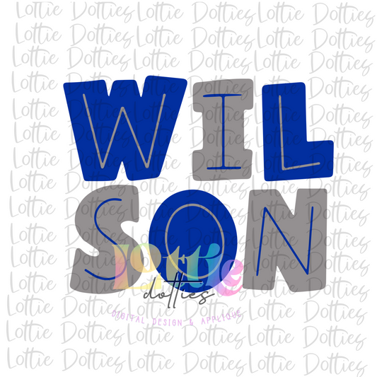Wilson Png - Wilson  Sublimation Design - Digital Download