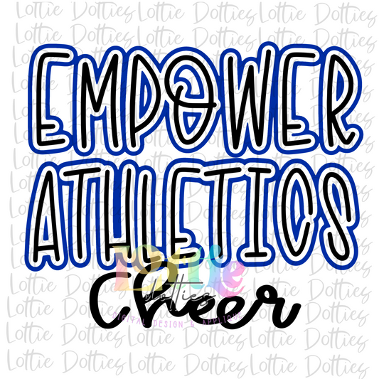 Empower Athletics Cheer PNG - Cheer Sublimation - Digital Download
