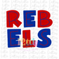 Rebels PNG - Instant Download - Digital Download - Rebels Sublimation Design - Royal and Red