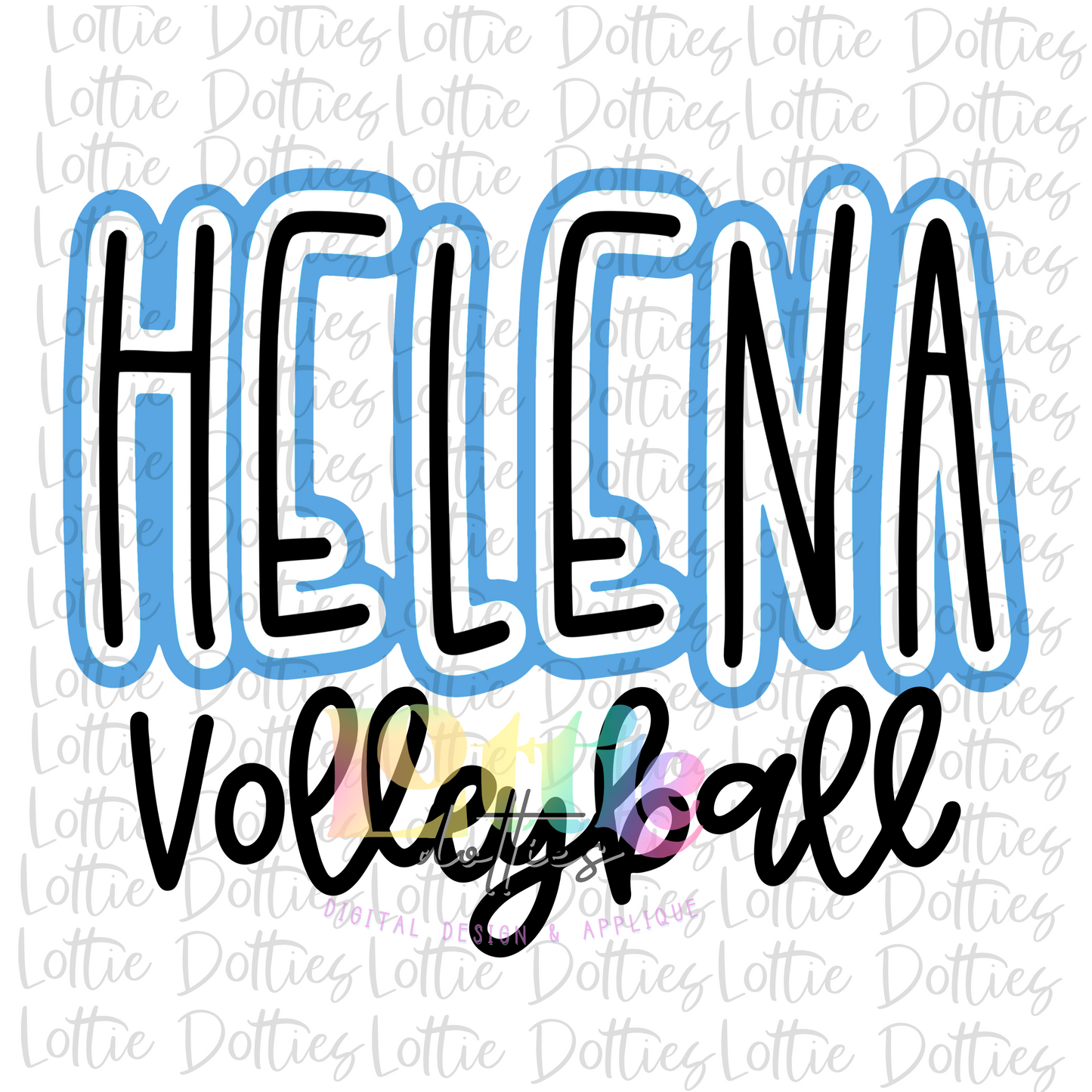 Helena Volleyball PNG - Helena Sublimation - Digital Download