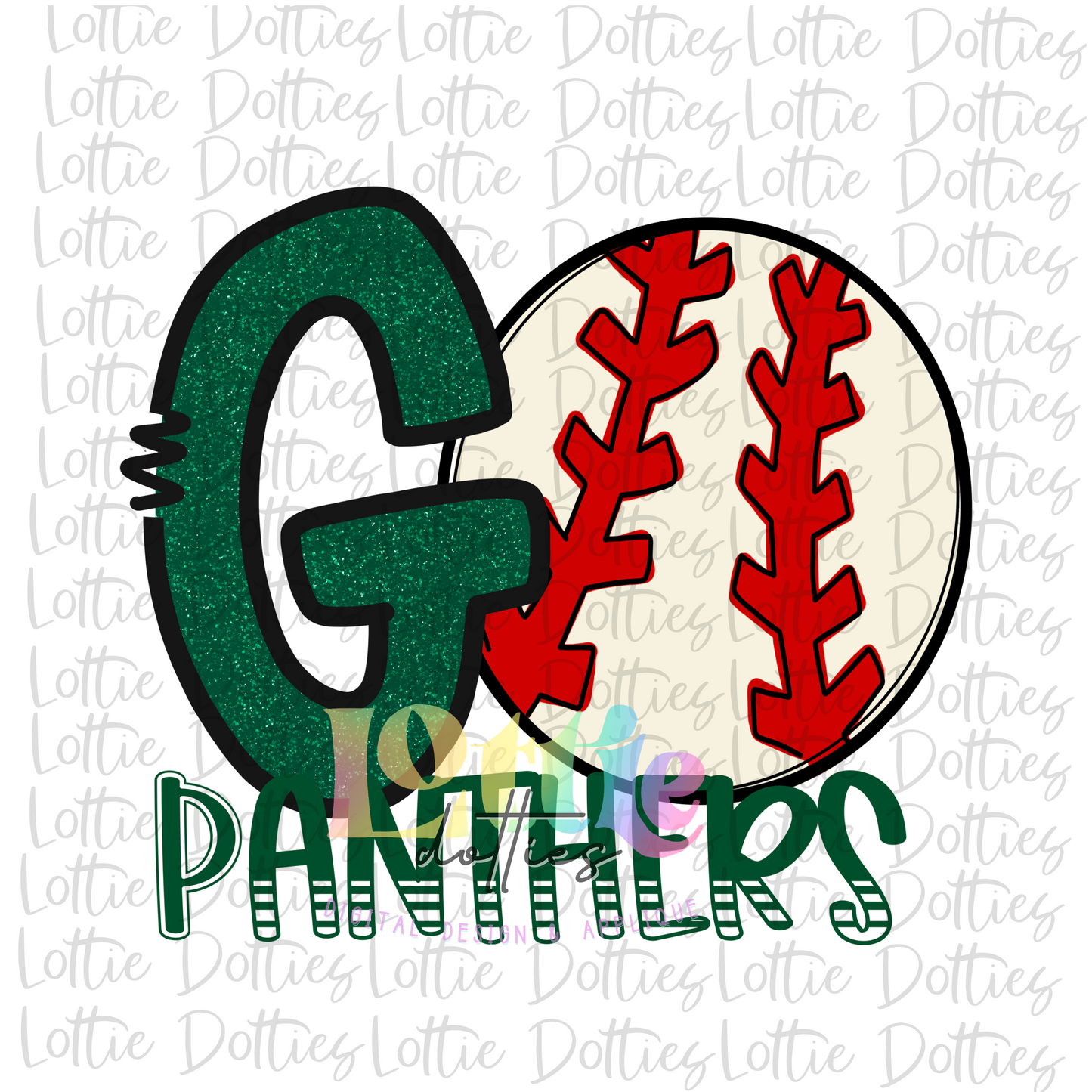 Go Panthers  PNG - Baseball  - Panthers Sublimation  - Digital Download